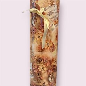 Vintage Shabby Chic Floral Cherub Box